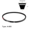 sourcing map A660/A26 V-belt, A profile rubber drive belt, 660