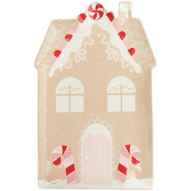 Kailo Chic Gingerbread House Tray, Ceramic Stoneware (CPT-25551)