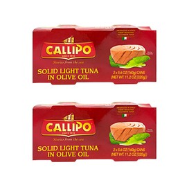 Italian Canned Tuna in Olive Oil Callipo 5.6 Oz (Pack of 4)