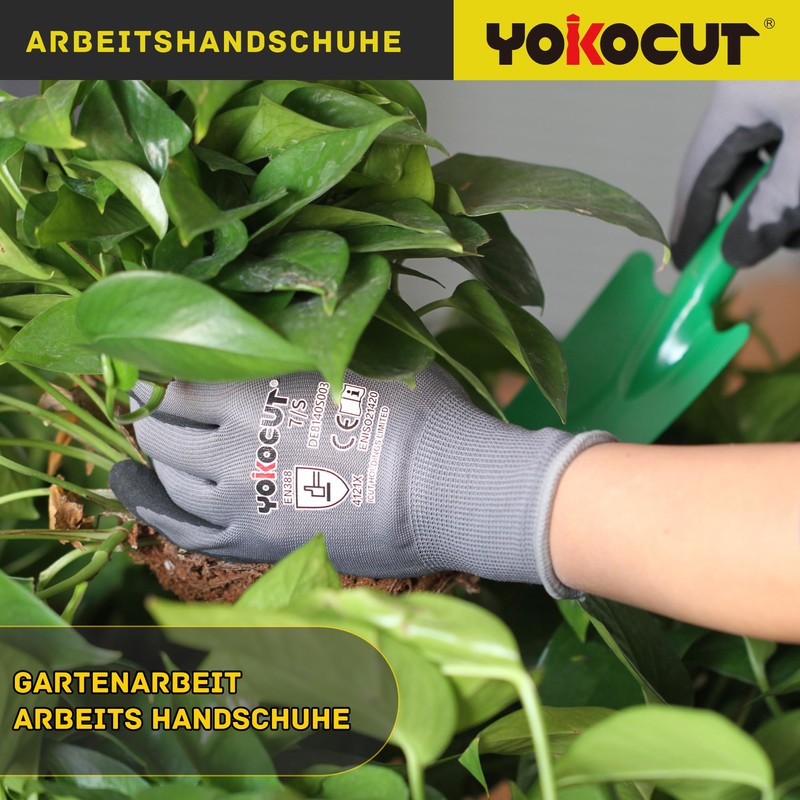 YOKOCUT Work Gloves (3 Pairs, 10 (XL))
