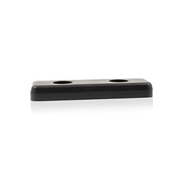WTB® Ramp Buffer with Two Holes 125 x 40 x 15 mm SBR 70° Shore Rubber Buffer for Loading Ramps Traction Buffer Ramp Trestle Rear Protection Rubber