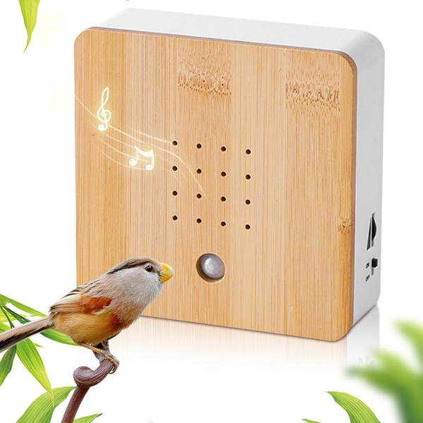 LOMUG Bird Chirping Motion Sensor Box, Natural Sound Box, Bird