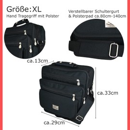 Shoulder Bag, Work Bag, Messenger Bag, School Bag, Business Bag, Handbag, black, messenger