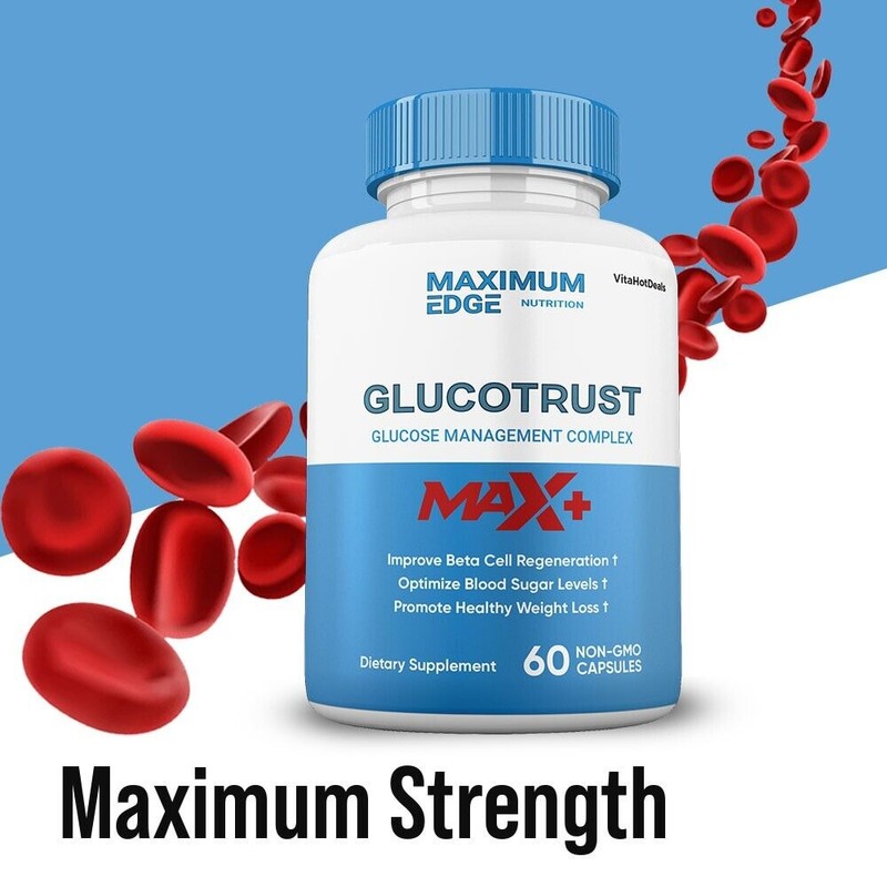 Glucotrust Capsules Max +, Glucotrust Max+ Maximum Edge Supplement (2