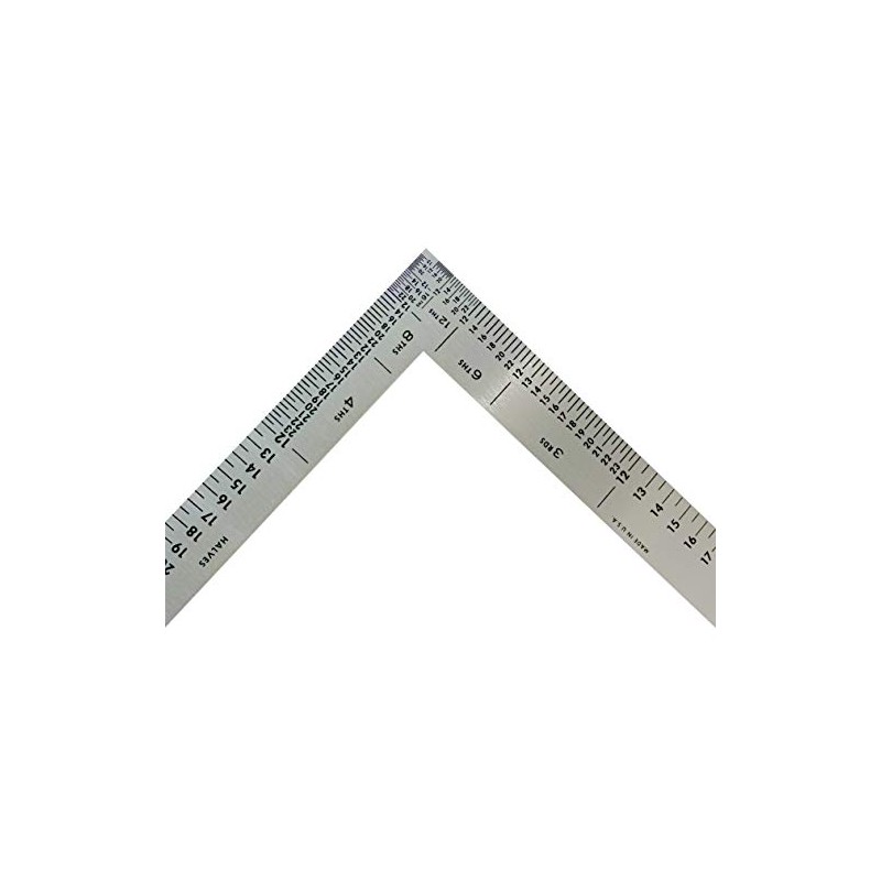 Fairgate 12" X 6" Half-Size L-Square Ruler #50-147 - Made