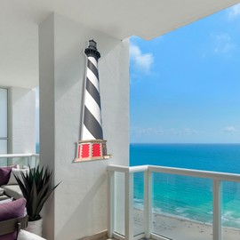 JennyGems Lighthouse Wall Art, Cape Hatteras North Carolina, Lighthouse Sign, 3 Foot