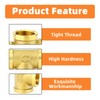 GASHER 5Pcs Brass Tee Fitting, 1/2" x 1/2" x 1/2"