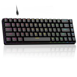 MageGee 60% Rapid Trigger Gaming Keyboard, Hall Effect Magnetic Switch, Actuation Point Adjustable, 8000Hz Polling Rate, Hot Swappable RGB Backlit Wired Keyboard with Arrow Keys for Win/PC/MAC, Black