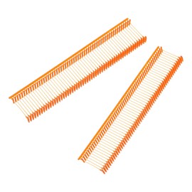 QUARKZMAN Pack of 5000 Standard Tagging Befesti Labeling Tools, 0.6 Inch Orange Red Clothes Label Gun Plastic Refills Fabric Tag Attachments Gun Bars for Clothing