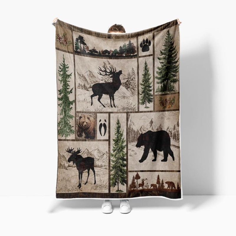 Manta rústica de cabina, manta de franela suave para silla,