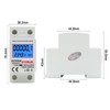 JOYELEC LCD Digital 220 V Electricity Meter, DIN Rail KWh