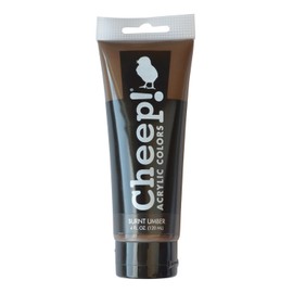Cheep! Acrylic Paints, 4 oz. Tube - Burnt Umber, Perfect for Artists - Quality Acrylic Paint Heavy Body Paint Artist and Student