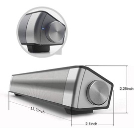 TOPROAD Bluetooth Speaker, Portable Wireless Speaker, USB Powered Speaker with Loud HD Sound, Bluetooth 5.0, Built-in Mic, for Smartphone, Tablet, PC, Projector