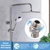 Shower Connector Ball Joint Shower Head Swivel Ball Adapter，Solid Brass