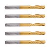 5pcs CNC Router Bits Spiral End Mill Milling Cutter Set