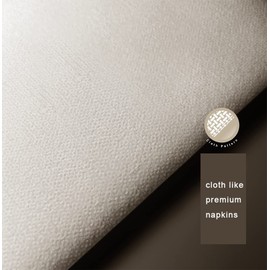 UKEENOR Disposable Cocktail Napkins Beverage Bar Napkins Linen-Like Bulk Square Napkins for Party or Wedding 4inch x 4inch Folded 100 Count White