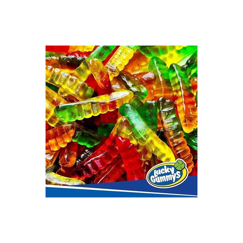 Gomitas Frutales Lucky Gummys Orugas 1 Kg