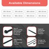 Cable Ties - 100 pcs Natural Zip Ties for Secure