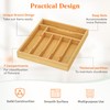 Lifewit Silverware Drawer Organizer Tray, Bamboo Cutlery Storage for Kitchen