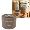 Fiambrera Térmica Bento, Contenedor de Almuerzo Aislado Portátil de 550