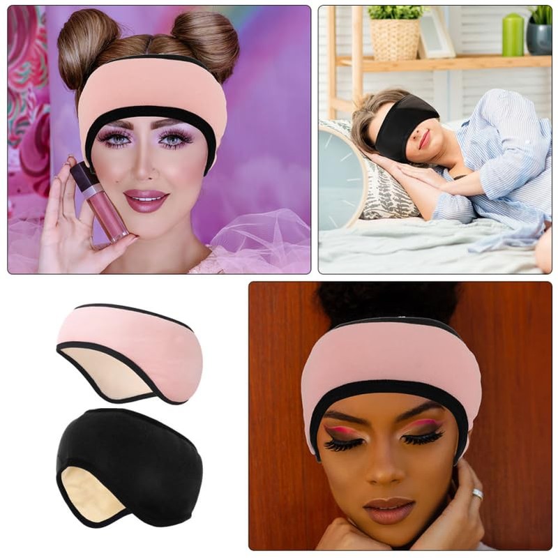 OATIPHO Sleep Eye Mask - 2pcs Sleep Ear Muffs -