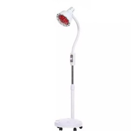 적외선 조사기 온열기 롱스탠드 온열 찜질 물리치료 [9. 275W 적색 10단계 스탠드] Infrared Irradiator Heating Long Stand Heat Pack Physiotherapy [9. 275W Red 10-Stage Stand]