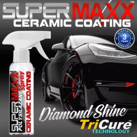 SUPERMAXX CERAMIC CAR COATING SPRAY "ADVANCED 3 YEAR "TRICURE" PAINT PROTECTION" - 8 OUNCE