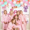 LaVenty SPA Party Backdrop Balloons Pajama Party Decoration Slumber Sleepover