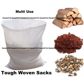 Woven Polypropylene Rubble Builder Sacks Bags 20 x 30" - Heavy Duty (10)