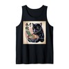 Black Panther Ramen Japanese Kawaii Anime Black Panther Tank Top