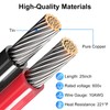Linkstyle 2pcs 10AWG SAE Battery Connector Terminal Harness, 2FT/60CM 2Pin