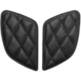 Giilayky Motorcycle Tank Sticker Retro Motorcycle Tank Protection Vintage Decoration Cafe Knee Tank Pad (Black)