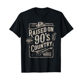 Raised on 90s Country Shirt Womens Music Cowgirl Cowboy T-Shirt
