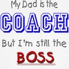 CafePress My Dad Is The COACH Dog T Shirt Dog