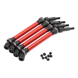 4Pcs RC Driving Front Rear Drive Shaft Drive Axle Steel Aluminum Alloy for Arrma 1/8 for Kraton 4S Red