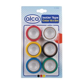 alca® Insulating Tape Marking Tape Assorted Colours 6 Rolls