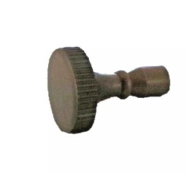 ANTIQUE-PLATED TURN KNOB LAMP PART SWITCH  4-36 THREAD TV-511AB