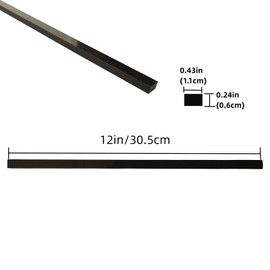 GEOONA 15 Pcs Marble Tile Edge Trim,12 Inch Marble Pencil Liner Both Side Polished for Bathroom, Backsplash, Kitchen, Tile Shower (15 - Black)