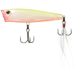 Yo-Zuri F1134 PCL 3DS Popper Topwater Lure, 2-5/8-Inch, Pearl Chartreuse