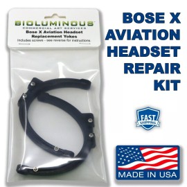 Bioluminous Bose X Aviation Headset Earcup Parts Yokes Bails Stirrups A10 LIFETIME WARRANTY