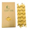 Yellow Bamboo Straws Replacement for Plastic Straws, 100% Organic Eco