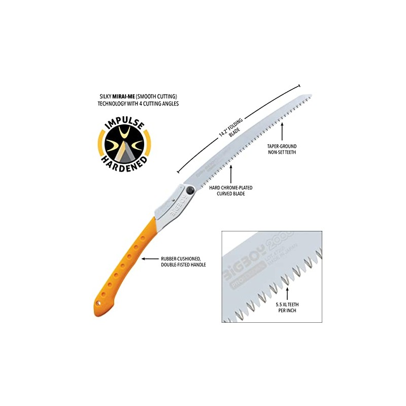 Silky Professional BIGBOY 2000 Folding Saw 360mm XL Teeth (356-36)