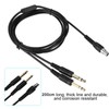 200cm Aviation Headset Plug Replacement Cable Adapter for Pilot DIY