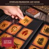 Trading Card Binder - 3D Embossed PU Leather Album with