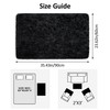 Small Fluffy Rugs for Bedroom 2x3 Black Shaggy Area Rug