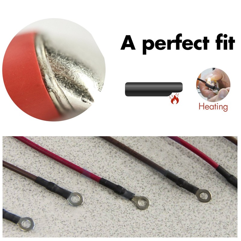 Young4us 2 Pack 1/2'' Heat Shrink Tube 3:1 Adhesive-Lined Heat