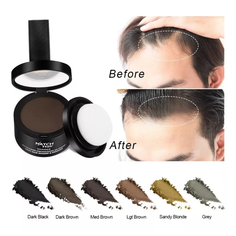 Match Hair Shader Medium Brown Maquillaje Capilar Calvicie