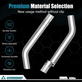 CROSSHIP 5/8-Inch Trailer Hitch Pin - No Clips Required - Lock Hitch Pin with Chrome Steel Pivot - Fits 2, 2-1/2 Or 3-Inch Receiver, for B&W, Rhino , Curt Trailer Hitches Tow Replacement Pins