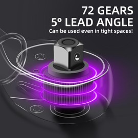 UYECOVE 1/4 3/8 1/2-inch Drive Click Torque Wrench, 4Pcs Torque Wrench Set 20-240 in.lb, 5-45 ft.lb, 20-160 ft.lb，with 1 Adapter，Adjustable Torque Wrench Set for Bike, Motorcycle, Car Maintenance