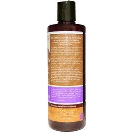 Dr. Woods Raw Black Moisturizing Liquid Soap with Organic Shea Butter, 16 Ounce